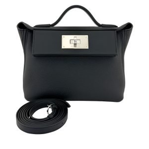 Hermès Black Togo and Swift Mini 24/24 21 Palladium Hardware, 2026 Hermès Black Togo and Swift Mini 24/24 21 Palladium Hardware, 2026