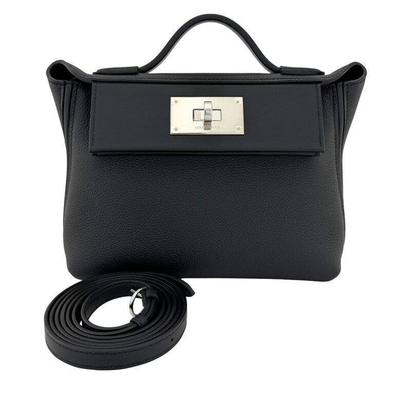 Hermès Black Togo and Swift Mini 24/24 21 Palladium Hardware, 2026