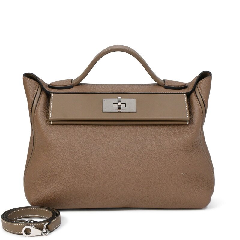 Hermès Etoupe Togo and Swift 24/24 29 Palladium Hardware, 2020
