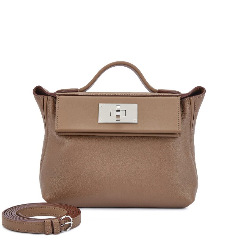 Hermès Etoupe Evercolor and Swift Mini 24/24 21 Palladium Hardware, 2024