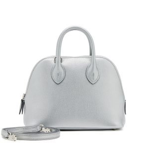 Hermès Argent Chèvre Chamkilight Mini Bolide 1923 Palladium Hardware, 2026 Hermès Argent Chèvre Chamkilight Mini Bolide 1923 Palladium Hardware, 2026