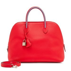 Hermès Rouge Tomate Epsom Tresage Bolide 1923 31 Palladium Hardware, 2019 Hermès Rouge Tomate Epsom Tresage Bolide 1923 31 Palladium Hardware, 2019