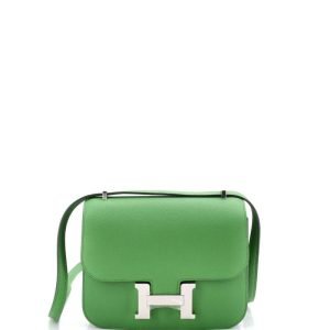 Hermès Vert Yucca Epsom Mini Constance 18 Palladium Hardware, 2024 Hermès Vert Yucca Epsom Mini Constance 18 Palladium Hardware, 2024