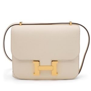 Hermès Nata Epsom Mini Constance 18 Gold Hardware, 2021 Hermès Nata Epsom Mini Constance 18 Gold Hardware, 2021