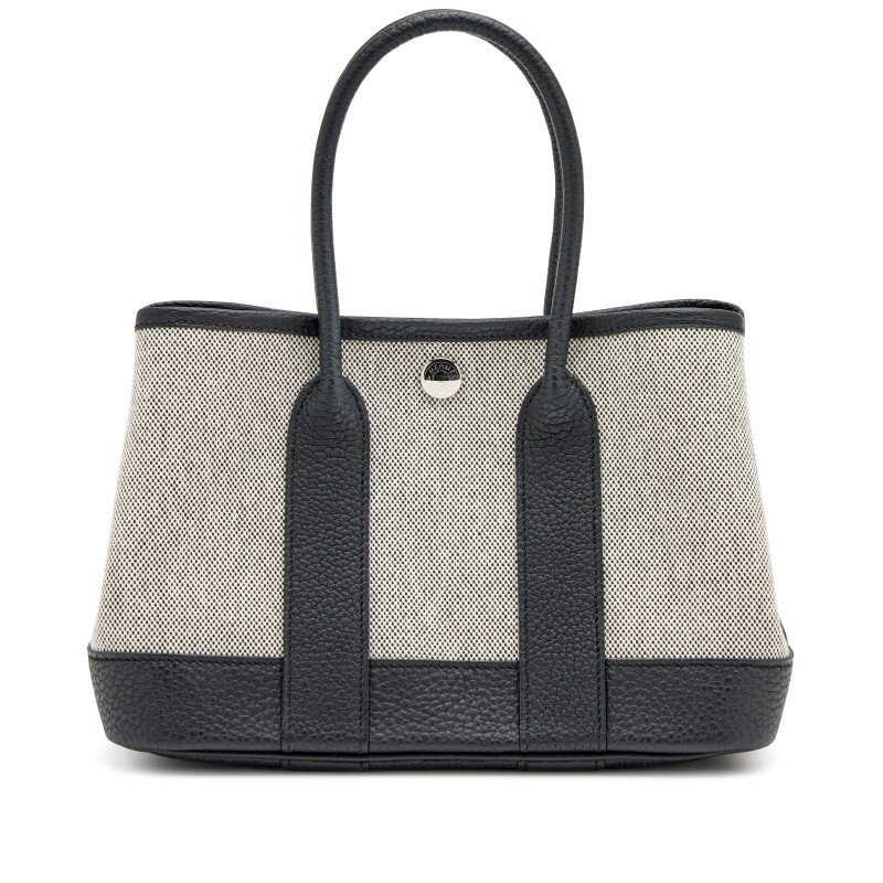 Hermès Ecru Viking and Black Negonda Neo Garden Party 23 Palladium Hardware, 2024
