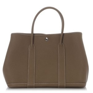 Hermès Etoupe Negonda Garden Party 36 Palladium Hardware, 2020