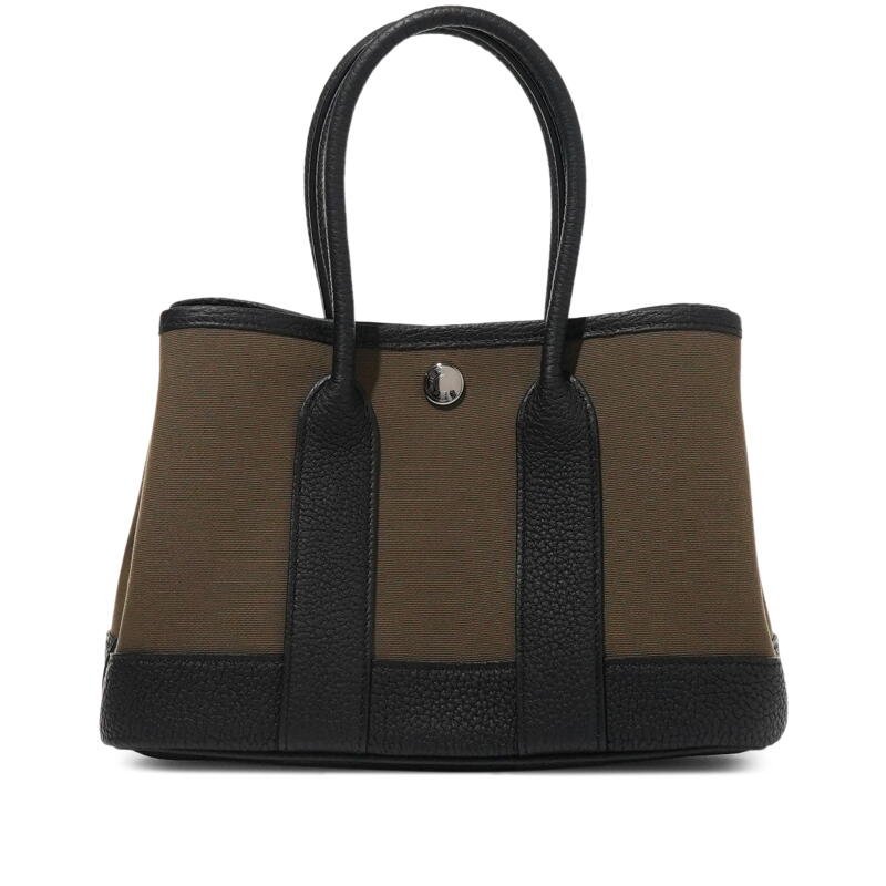 Hermès Black Negonda and Vert Olive Toile H Neo Garden Party 23 Palladium Hardware, 2026