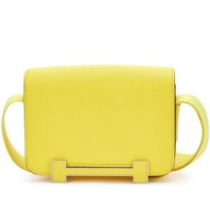 Hermès Jaune Citron Chèvre Mysore Geta Palladium Hardware, 2022