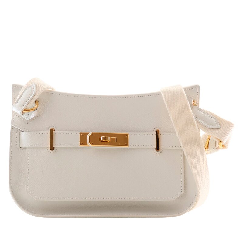 Hermès White Swift Mini Jypsiere Gold Hardware, 2024