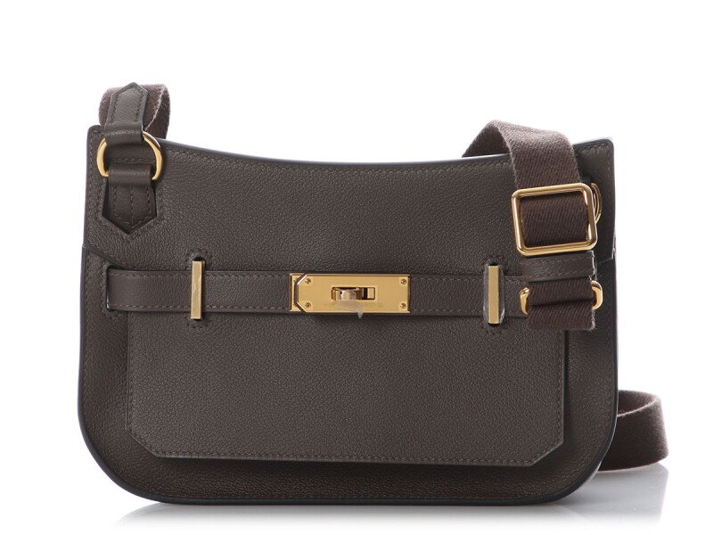 Hermès Ebene Evercolor Mini Jypsiere Gold Hardware, 2024