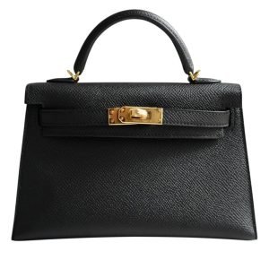 Hermès Black Epsom Mini Kelly 20 II Gold Hardware, 2026 Hermès Black Epsom Mini Kelly 20 II Gold Hardware, 2026