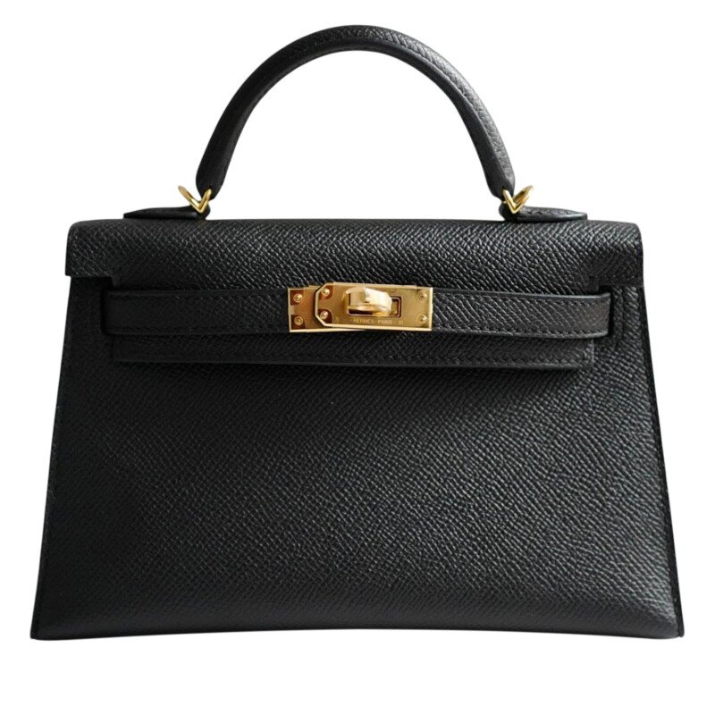 Hermès Black Epsom Mini Kelly 20 II Gold Hardware, 2026