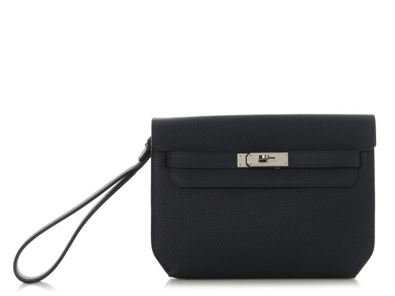 Hermès Bleu Nuit Togo Kelly Depeches 25 Palladium Hardware, 2020