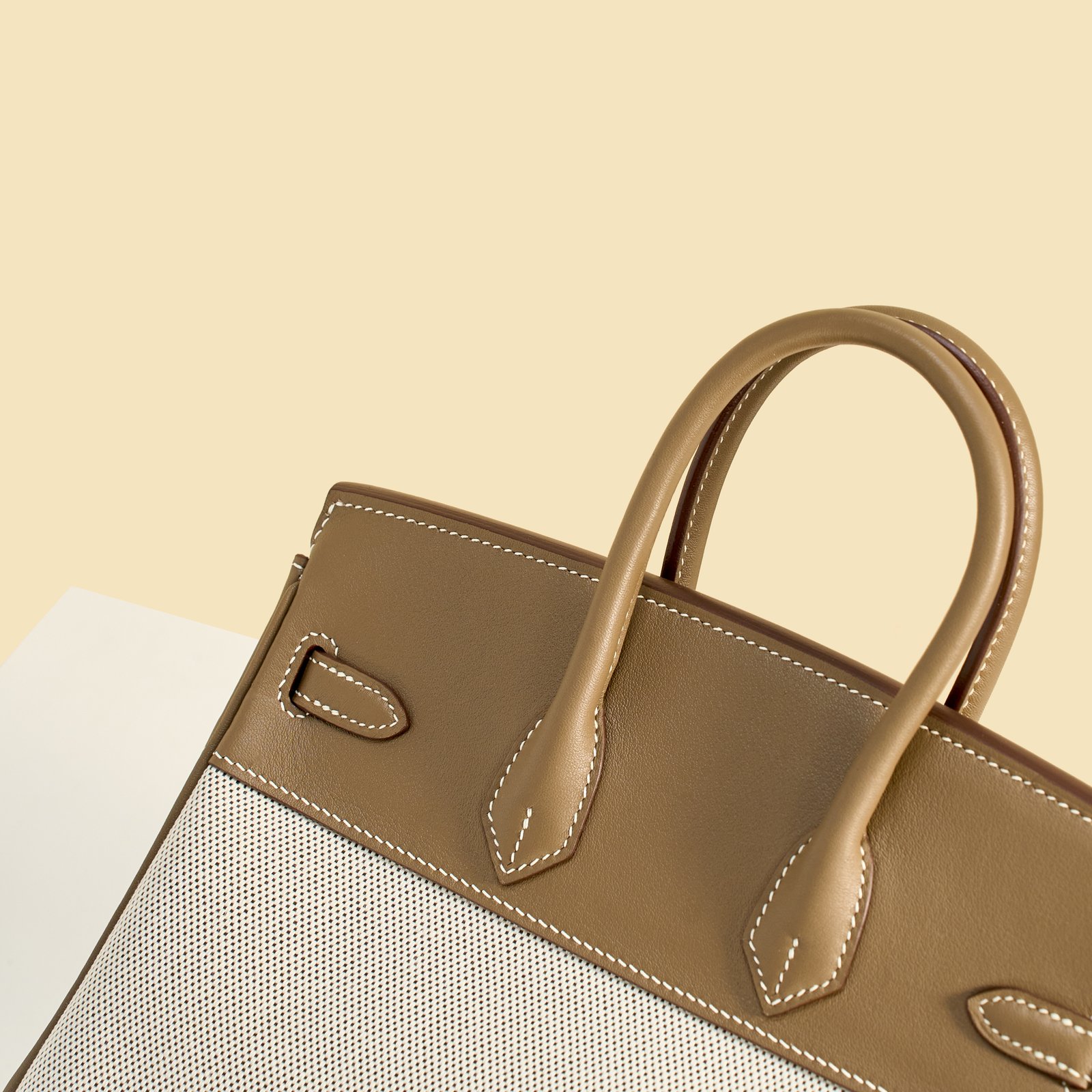 JX Birkin 25 in Etoupe – Artisan Code 052, Hand-Stitched, Stainless Steel Hardware
