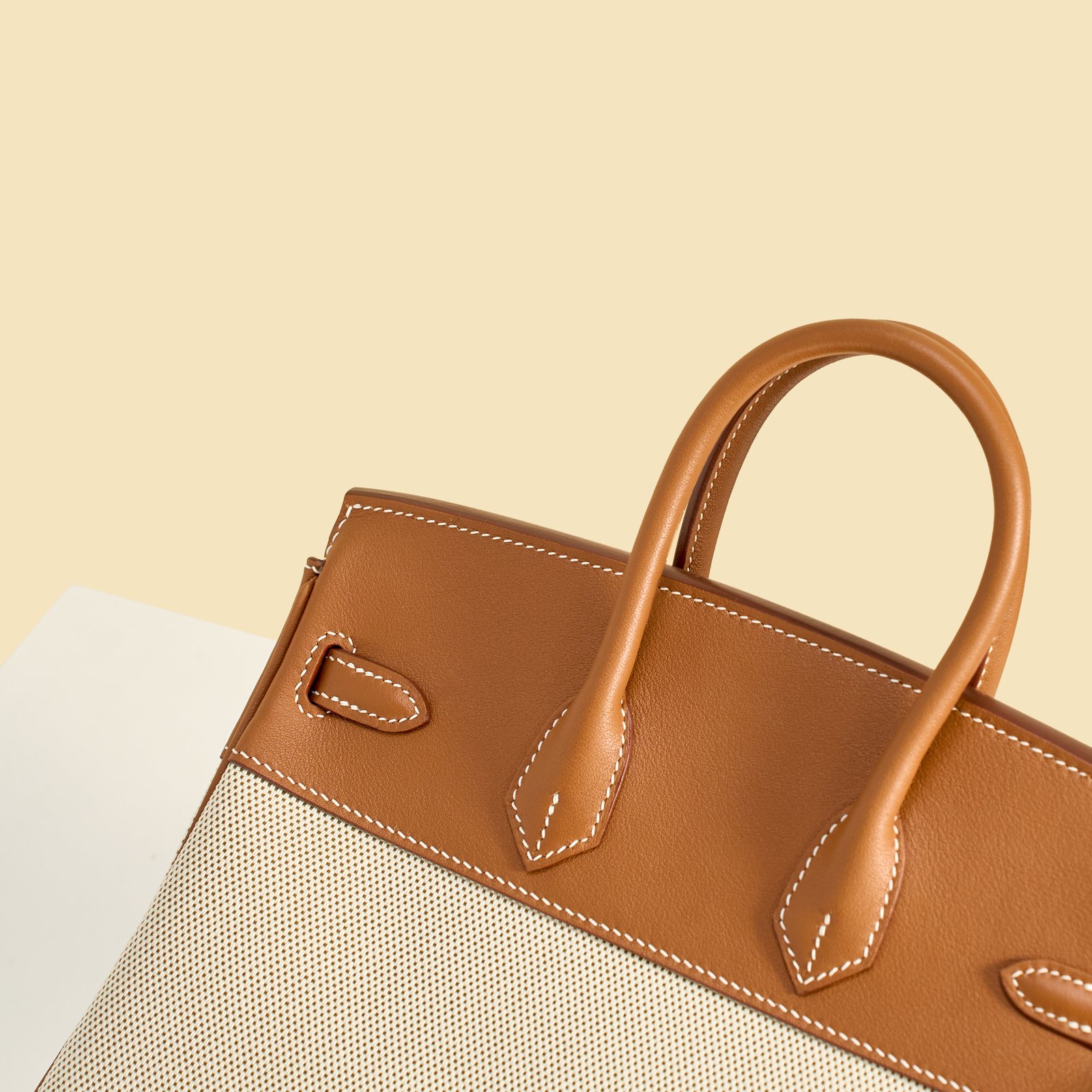 JX Birkin 25 in Gold – Artisan Code 052, Hand-Stitched, Stainless Steel Hardware