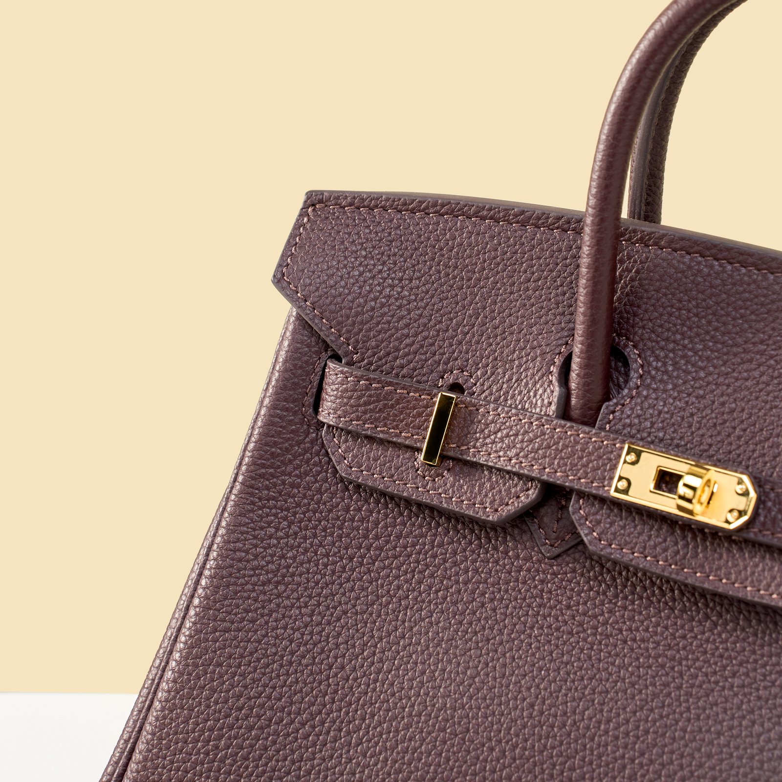 JX Birkin 25 in Jujube Red with Contrast Stitching – Artisan Code 052, Hand-Stitched, Stainless Steel Hardware