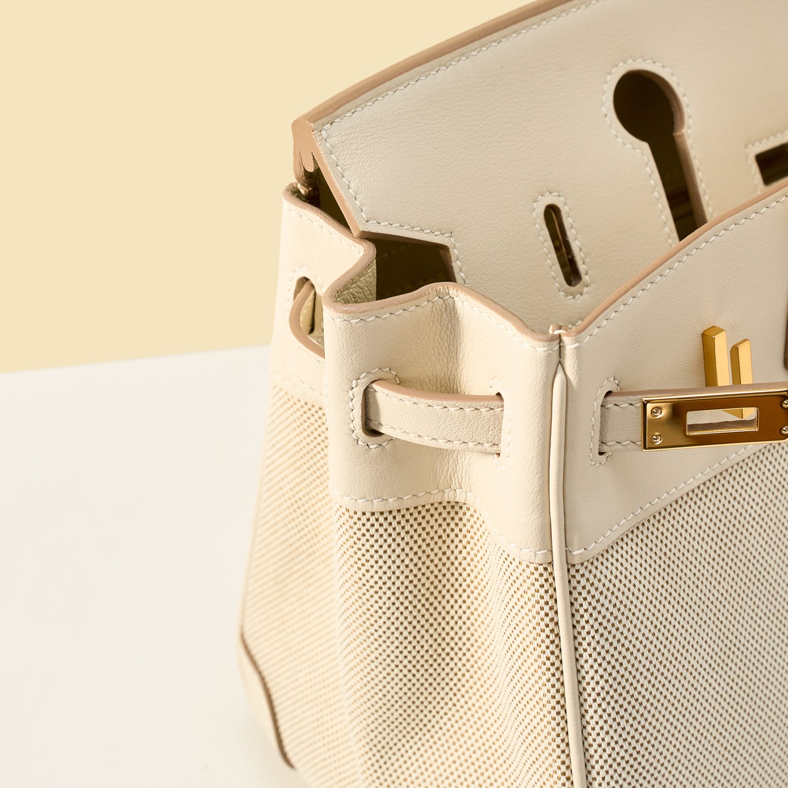 JX Birkin 25 in Milkshake White – Artisan Code 052, Hand-Stitched, Stainless Steel Hardware