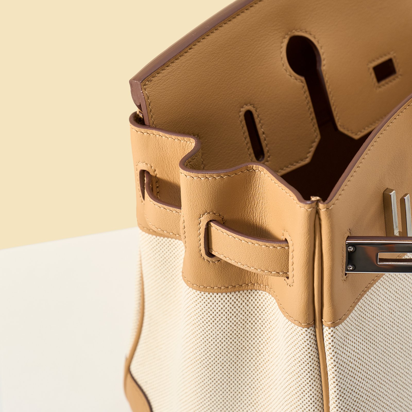 JX Birkin 30 in Biscuit – Artisan Code 052, Hand-Stitched, Stainless Steel Hardware