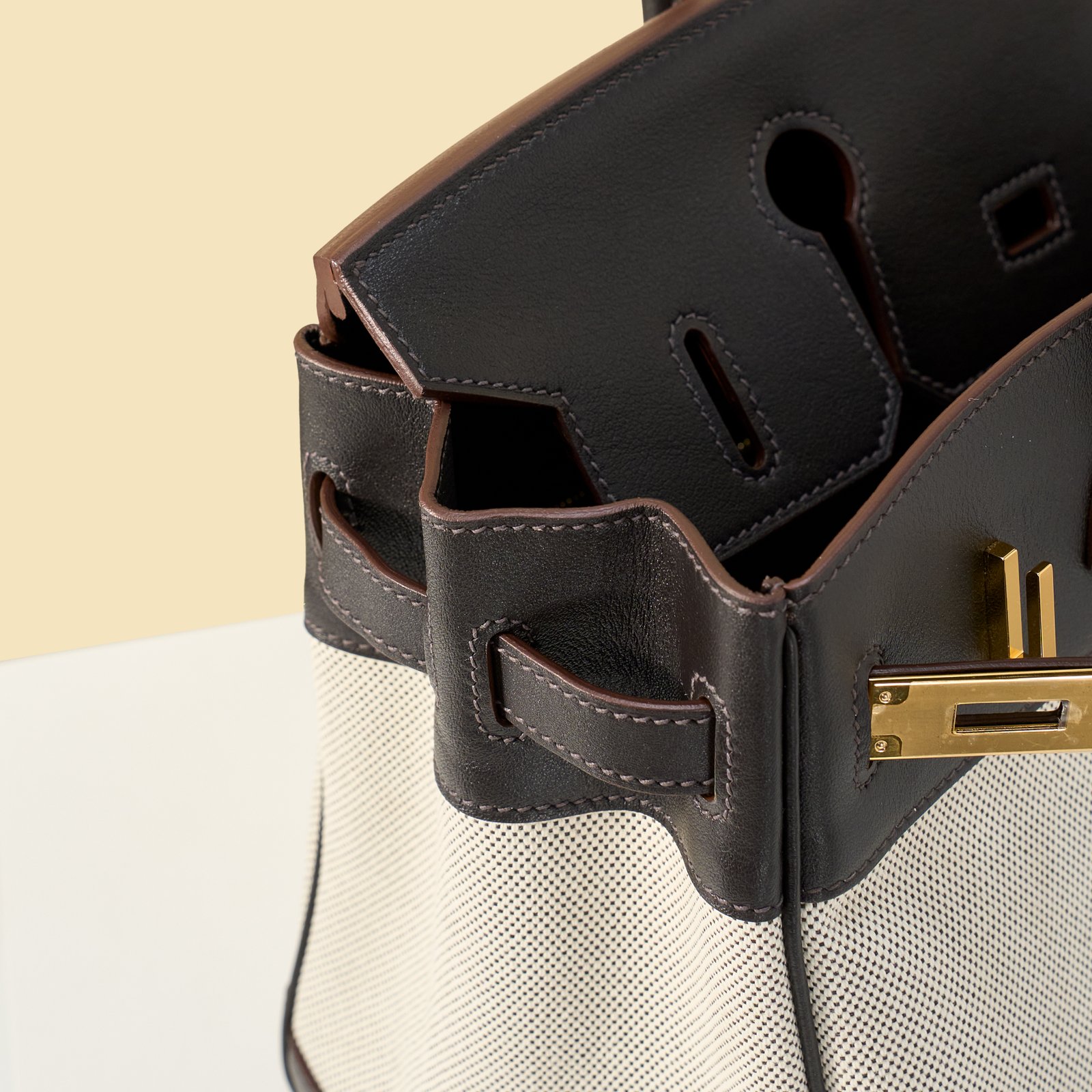 JX Birkin 30 in Ebony – Artisan Code 052, Hand-Stitched, Stainless Steel Hardware