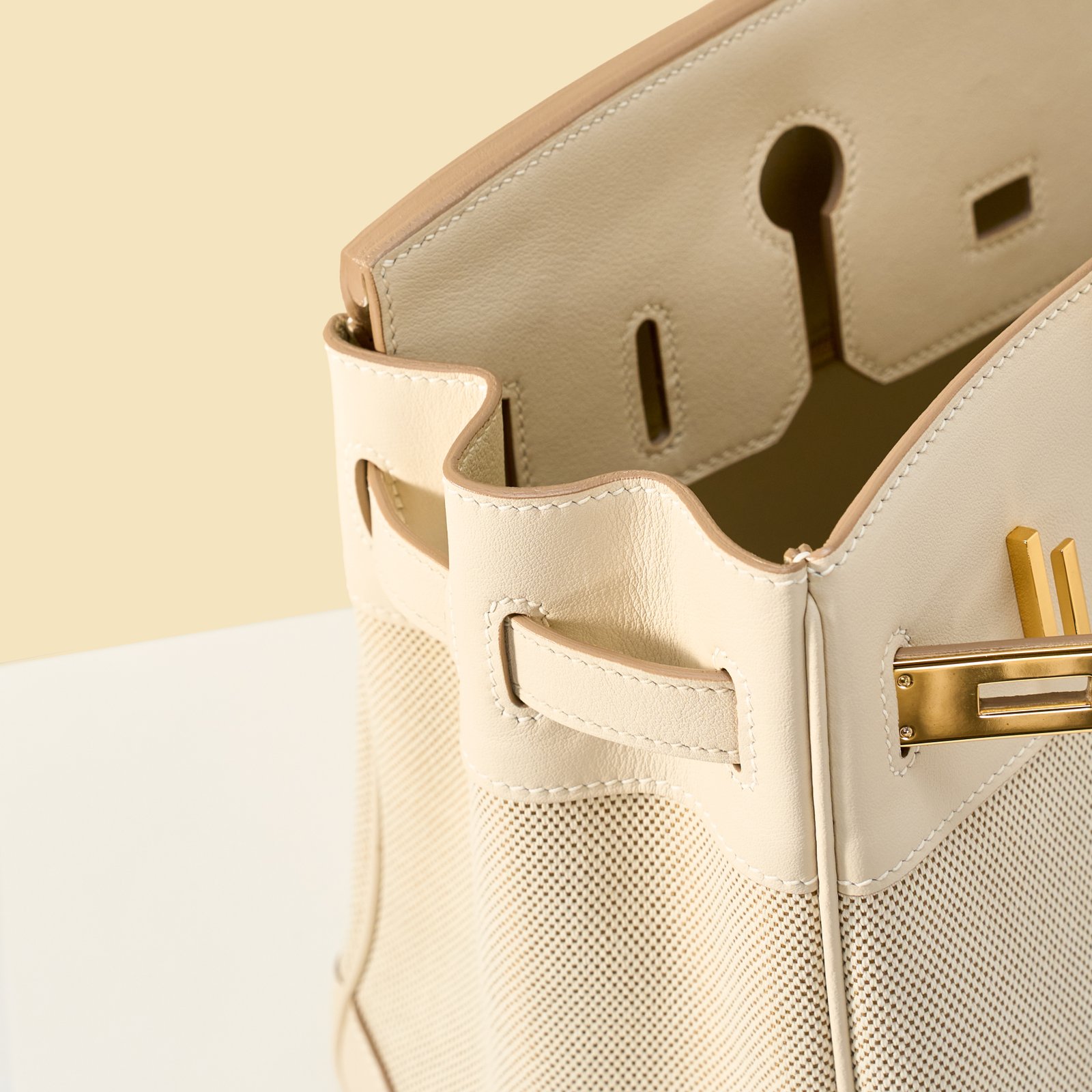 JX Birkin 30 in Milkshake White – Artisan Code 052, Hand-Stitched, Stainless Steel Hardware