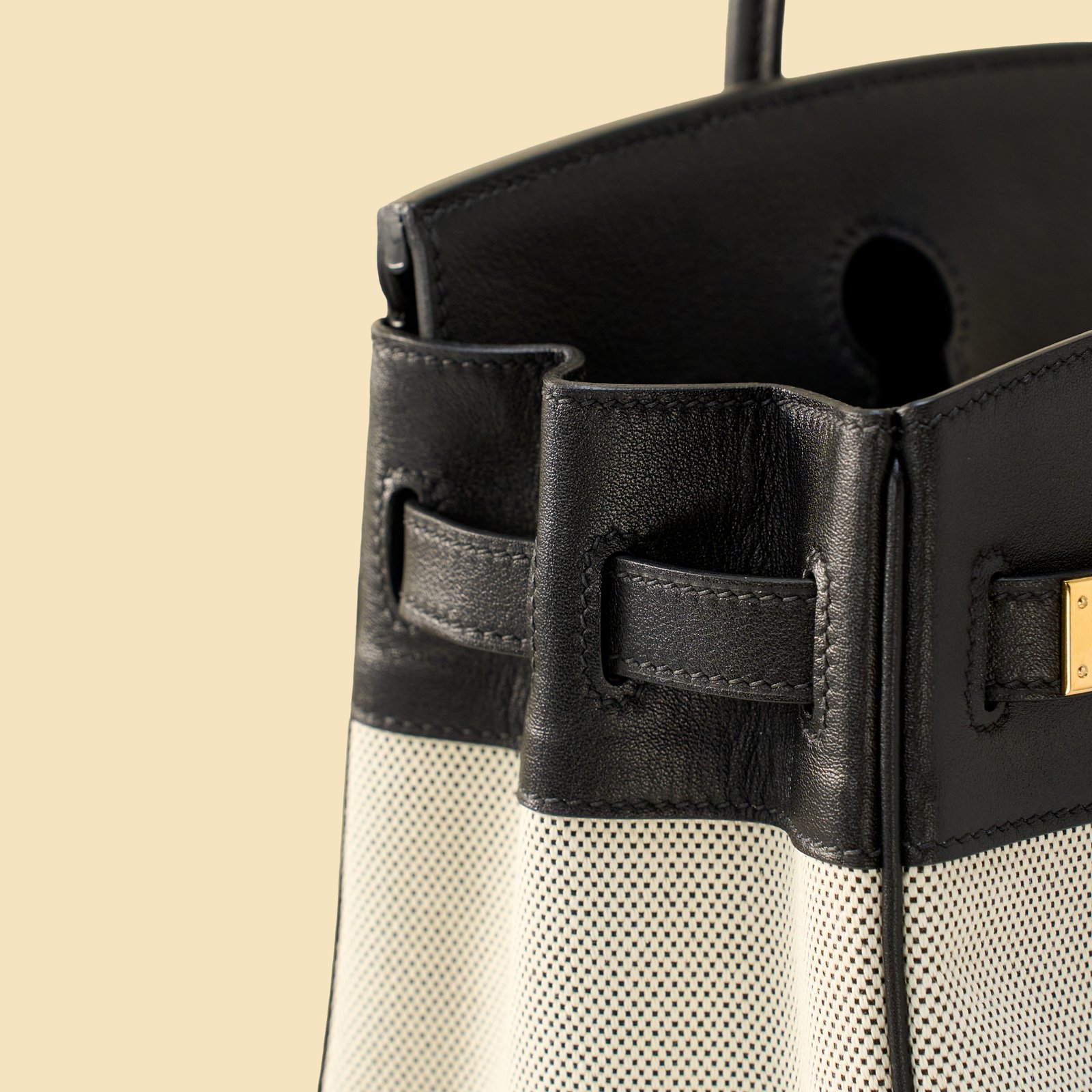 JX Birkin 30 in Noir – Artisan Code 052, Hand-Stitched, Stainless Steel Hardware