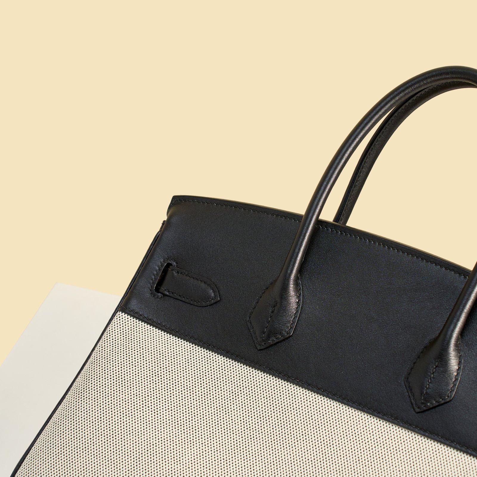 JX Birkin 30 in Noir – Artisan Code 052, Hand-Stitched, Stainless Steel Hardware