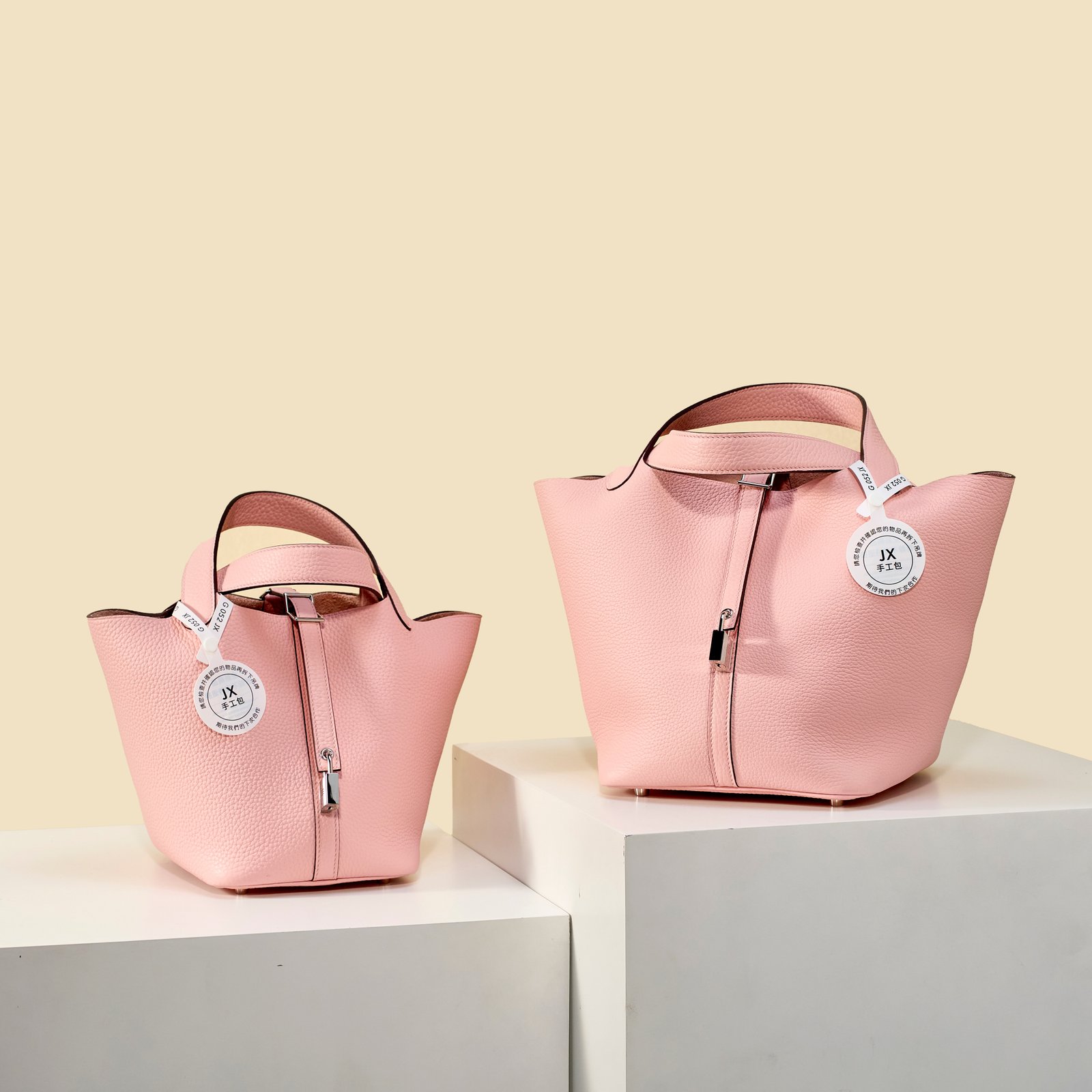 JX Premium Picotin Lock in 3Q Pink – Artisan Code 052, Sizes 18 & 22