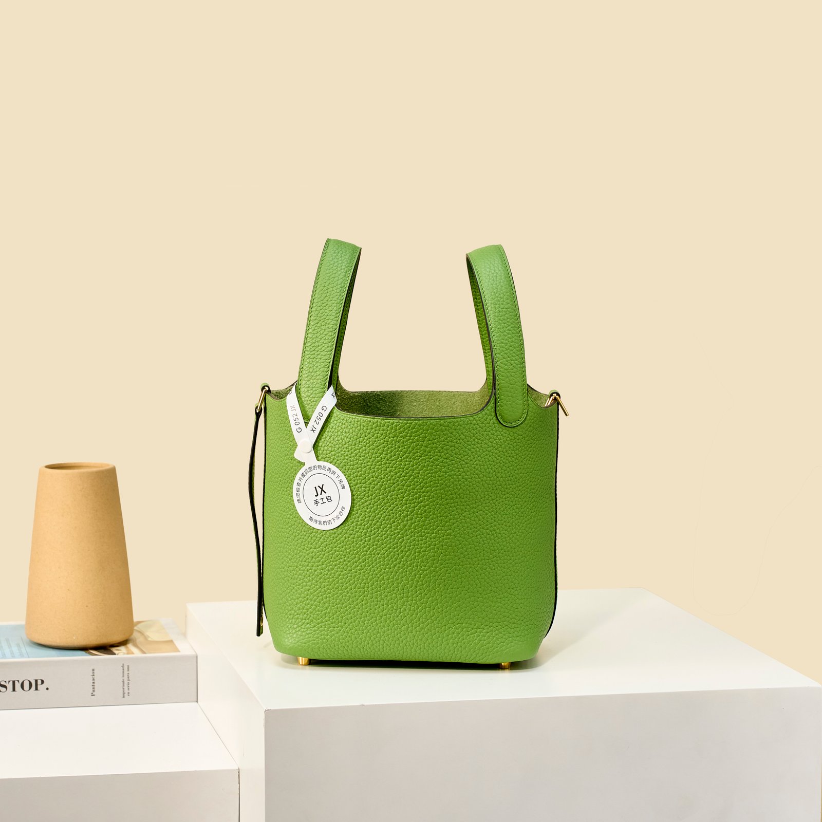 JX Premium Picotin Lock in Avocado Green – Artisan Code 052, Sizes 18 & 22