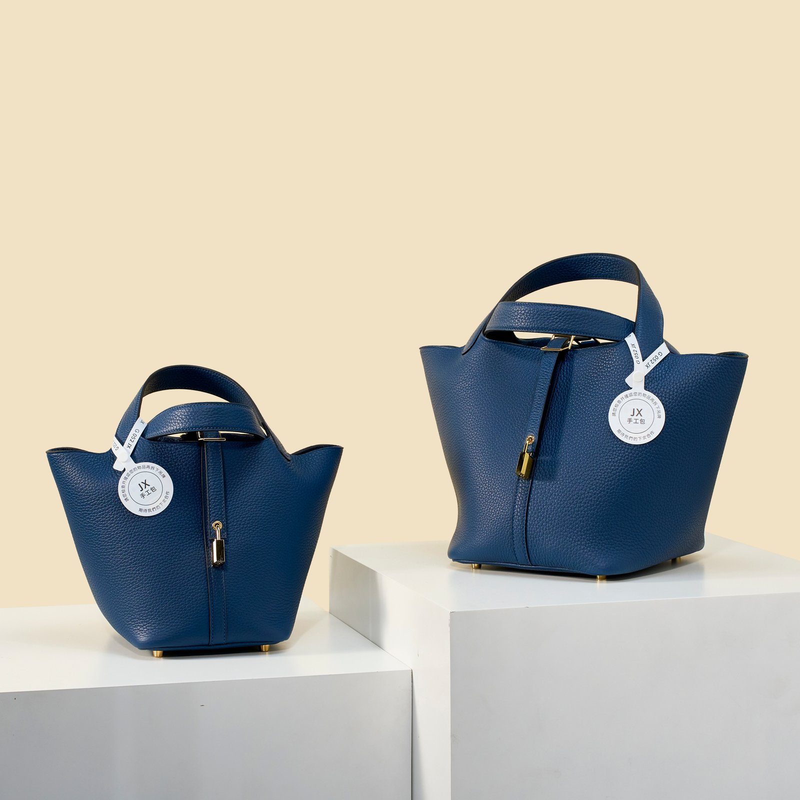 JX Premium Picotin Lock in Deep Blue – Artisan Code 052, Sizes 18 & 22 – 01 JX Premium Picotin Lock in Deep Blue – Artisan Code 052, Sizes 18 & 22
