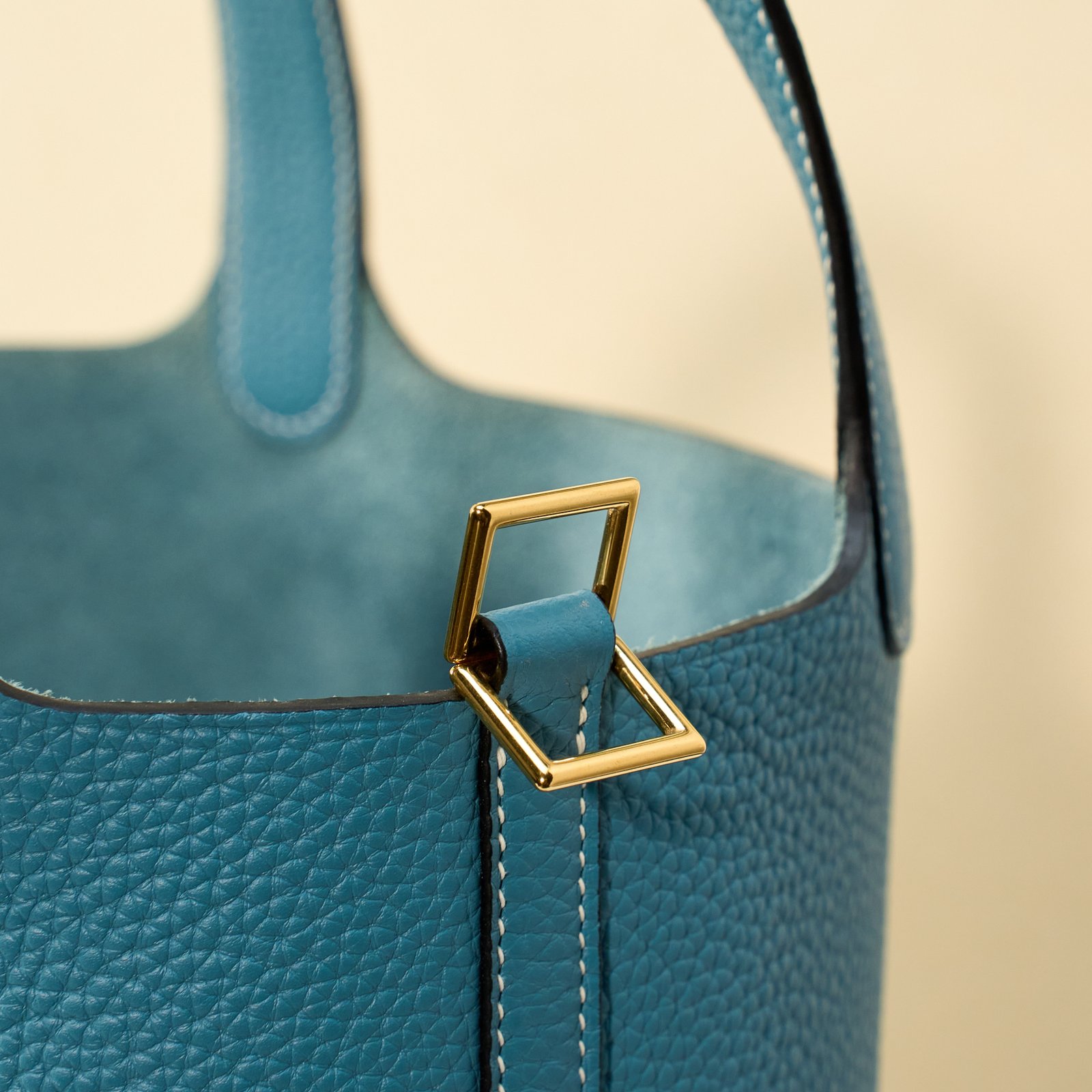JX Premium Picotin Lock in Denim Blue – Artisan Code 052, Sizes 18 & 22