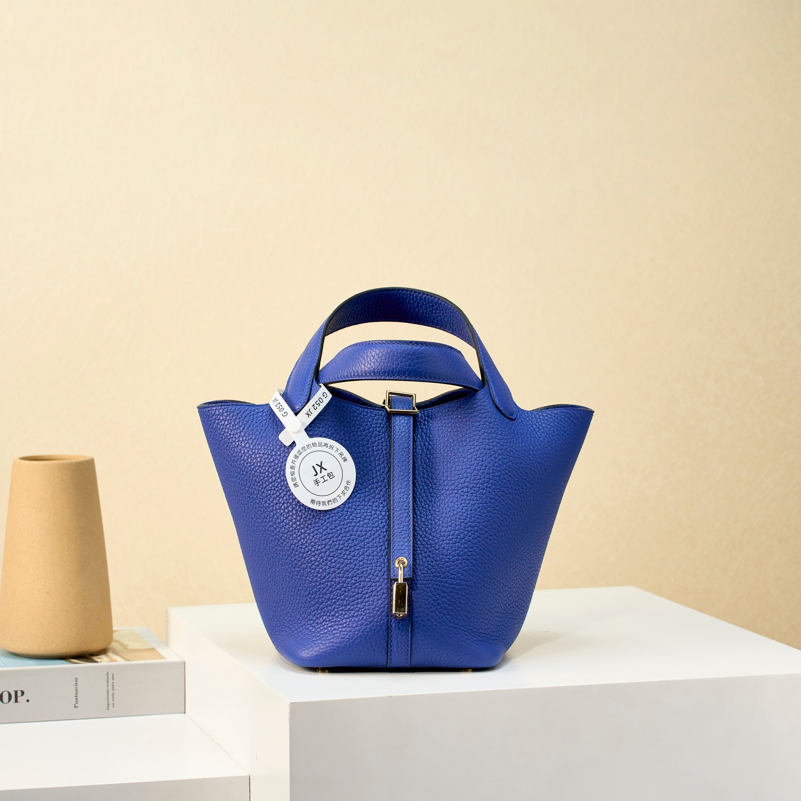JX Premium Picotin Lock in Electric Blue – Artisan Code 052, Sizes 18 & 22