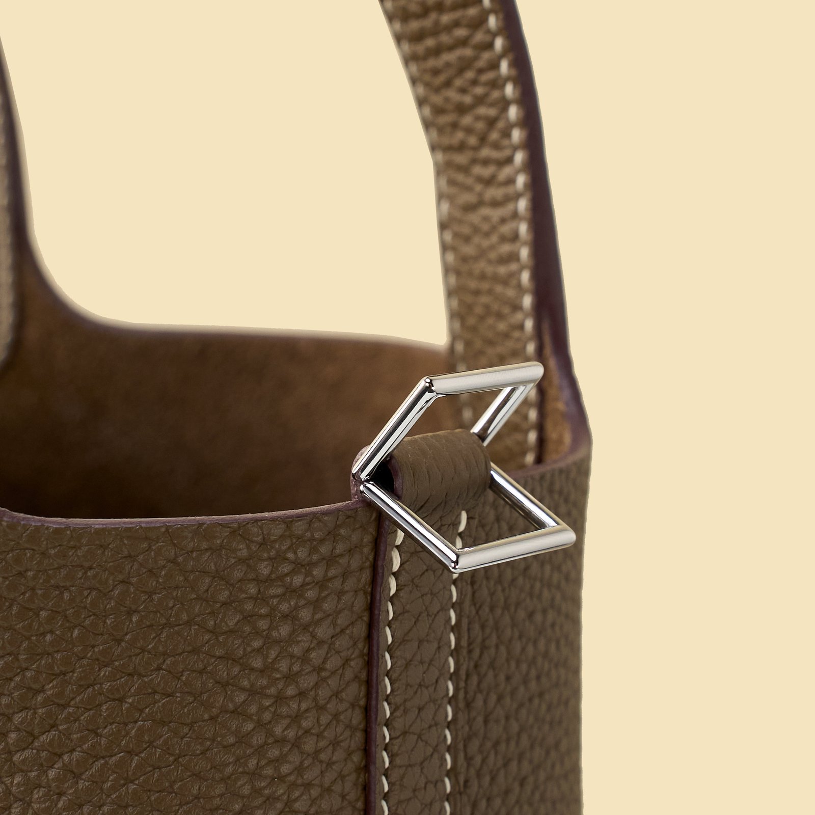 JX Premium Picotin Lock in Etoupe with Contrast Stitching – Artisan Code 052