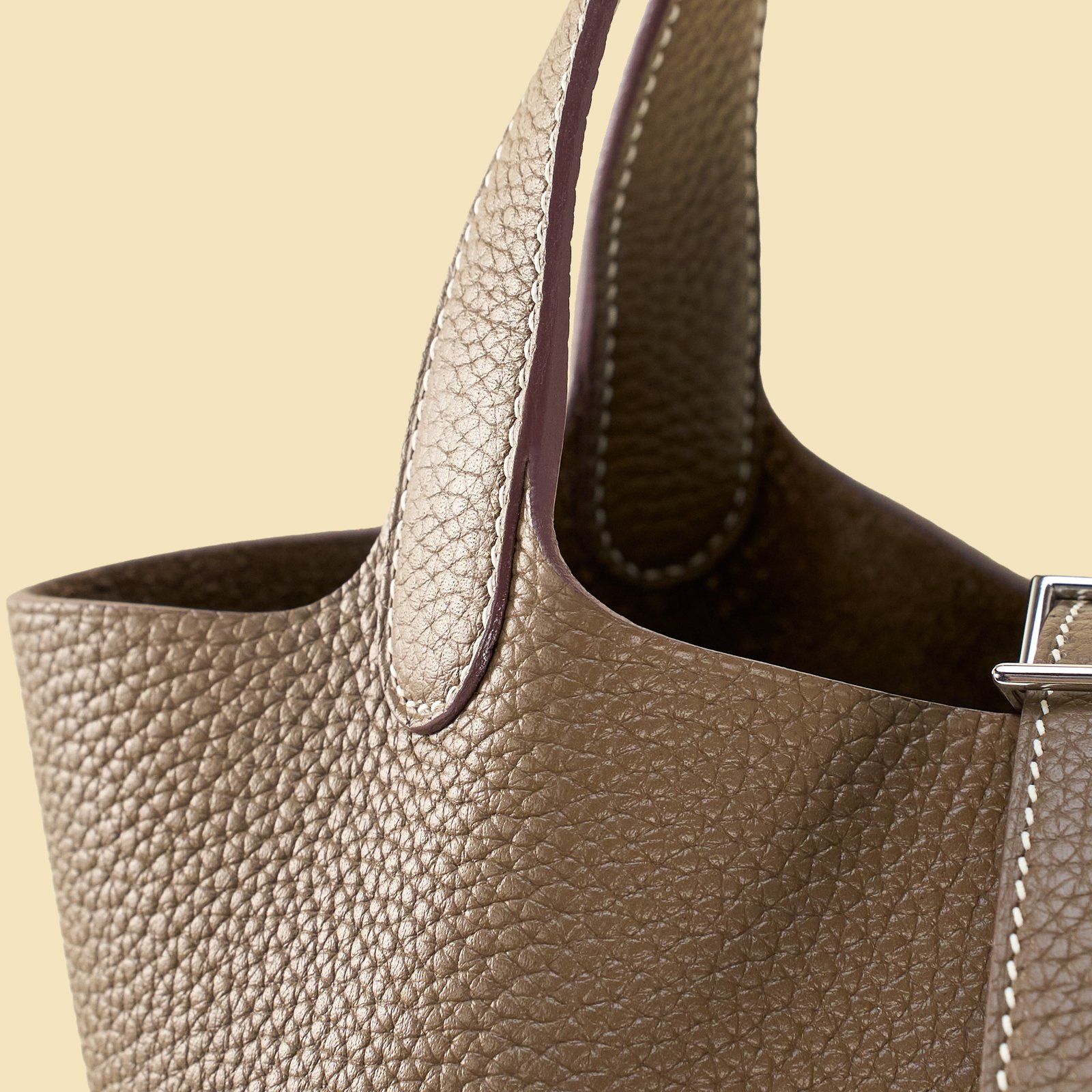 JX Premium Picotin Lock in Etoupe with Contrast Stitching – Artisan Code 052