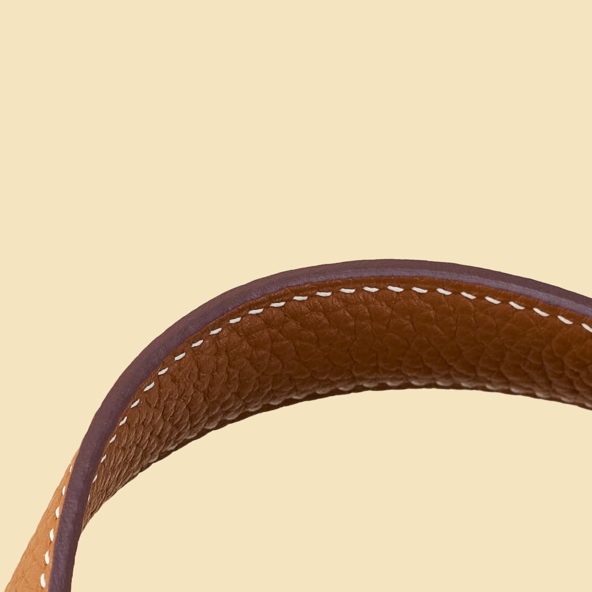 JX Premium Picotin Lock in Gold with Contrast Stitching – Artisan Code 052