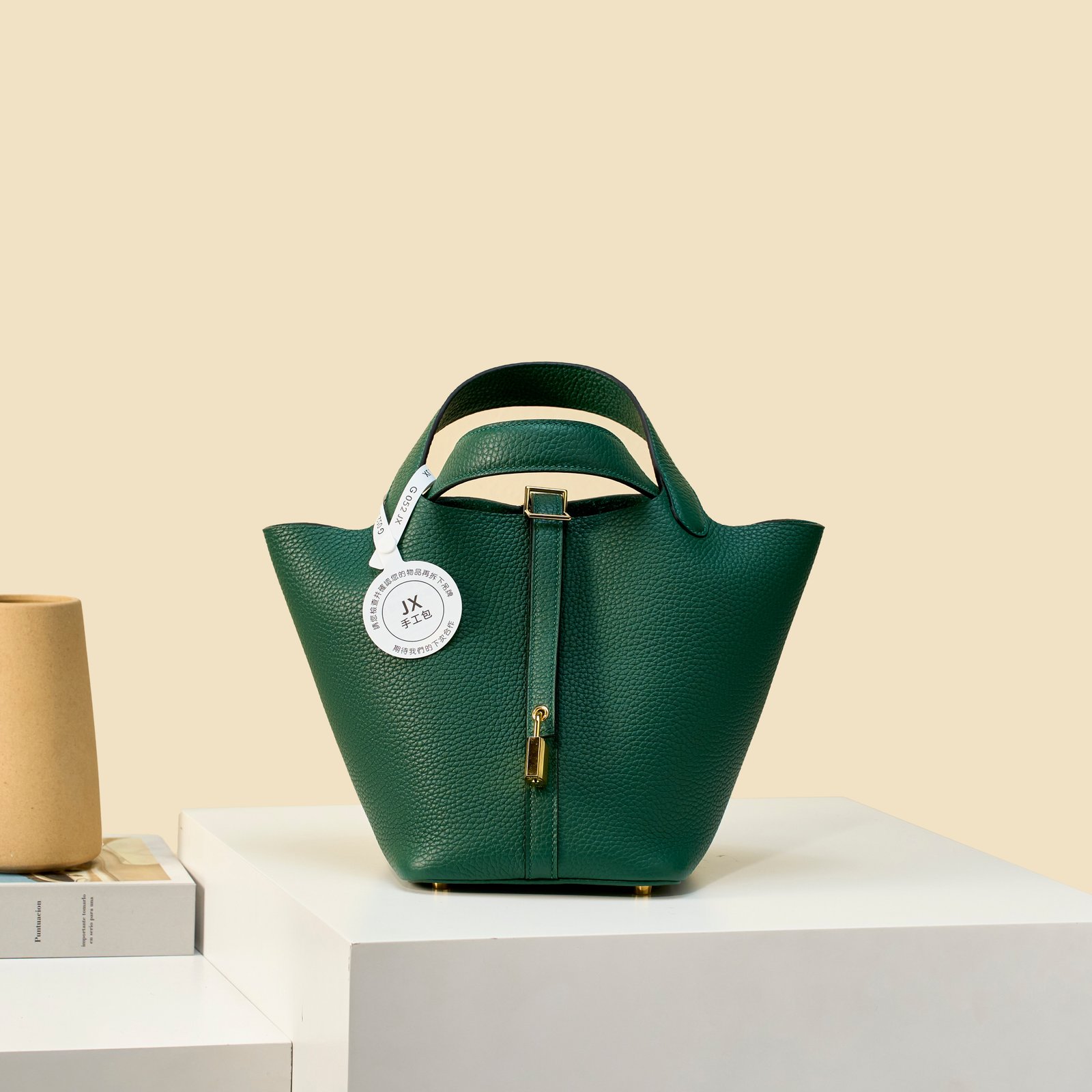 JX Premium Picotin Lock in Peacock Green – Artisan Code 052, Sizes 18 & 22