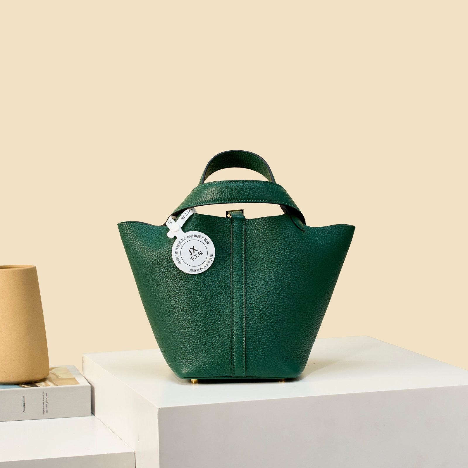 JX Premium Picotin Lock in Peacock Green – Artisan Code 052, Sizes 18 & 22