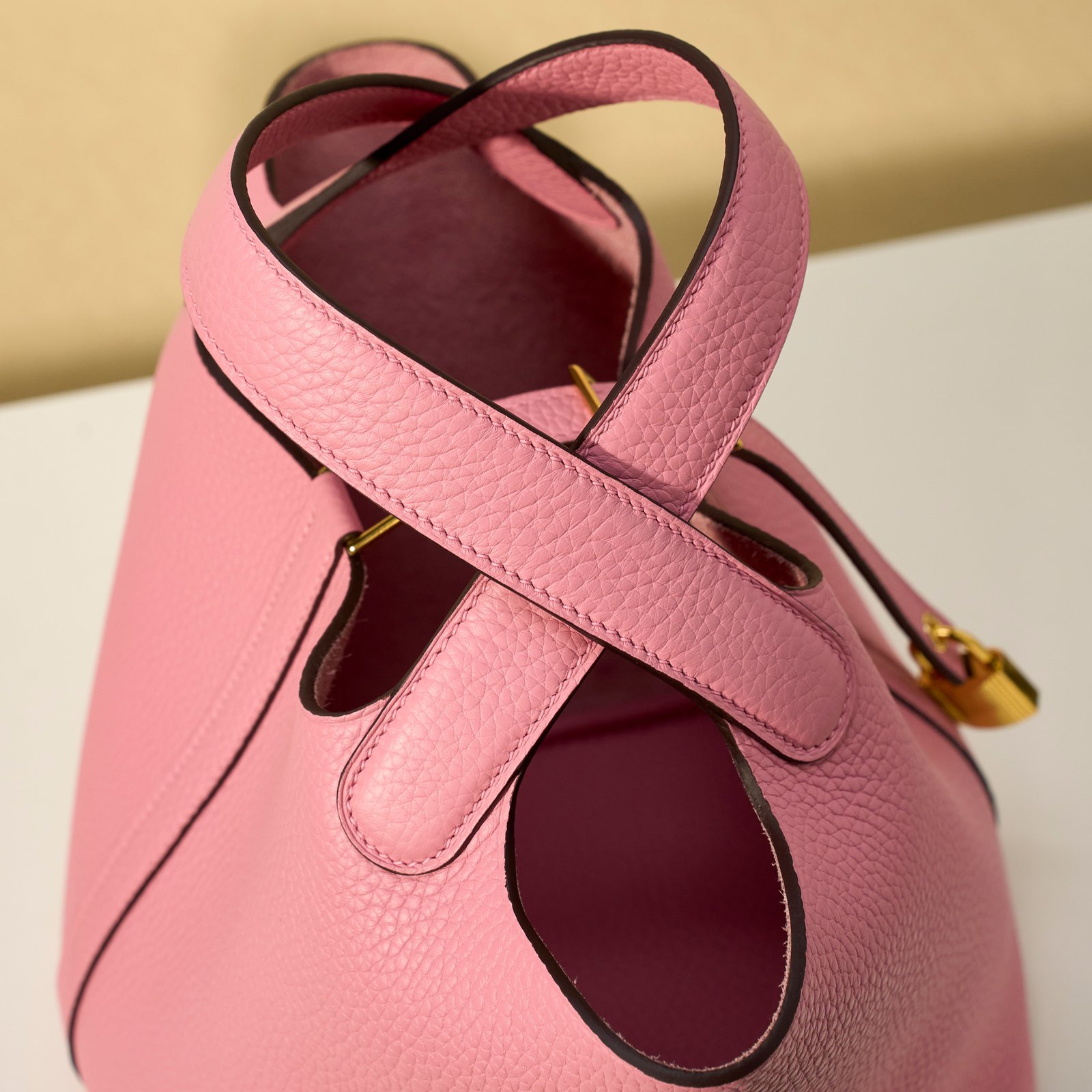 JX Premium Picotin Lock in Sakura Pink – Artisan Code 052, Sizes 18 & 22
