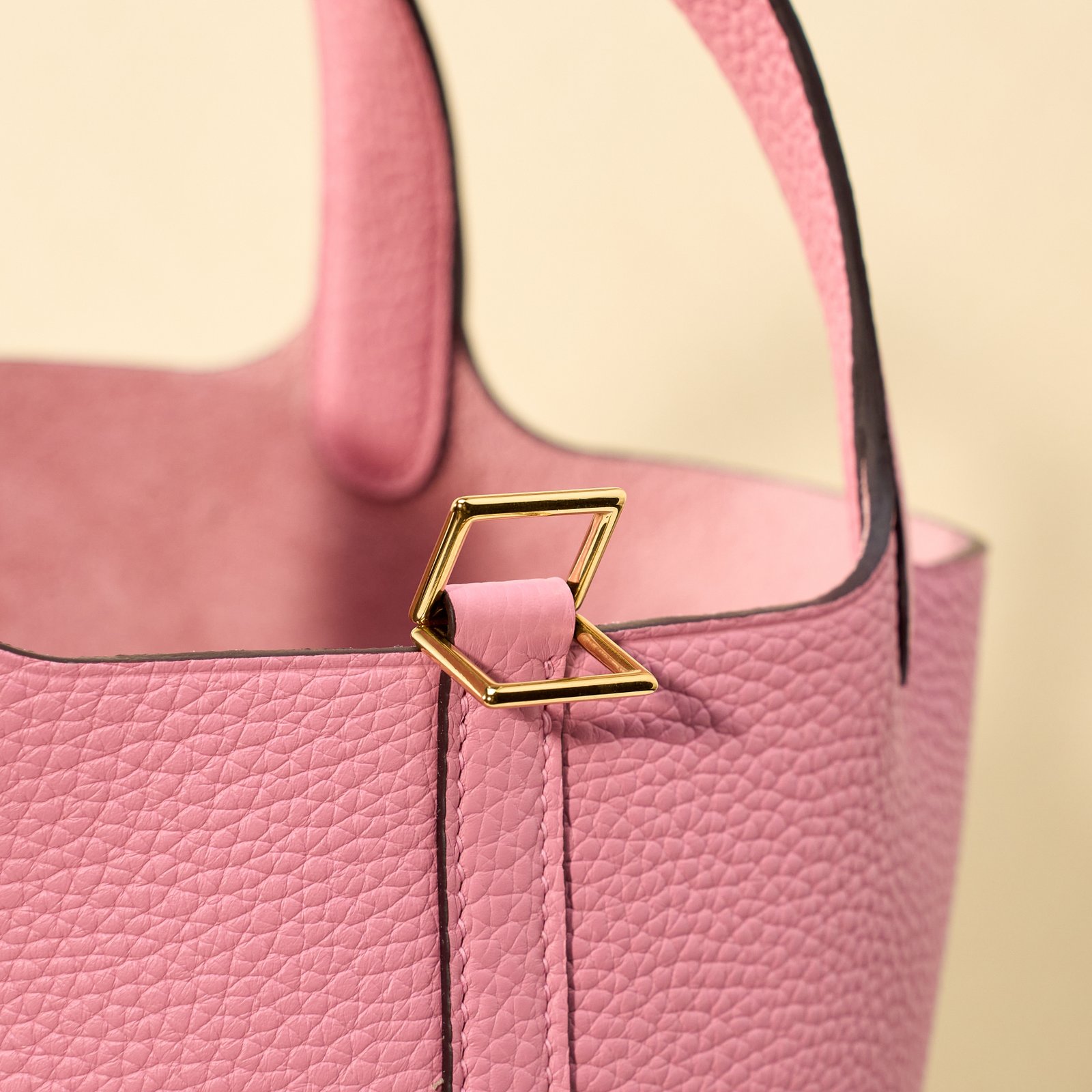 JX Premium Picotin Lock in Sakura Pink – Artisan Code 052, Sizes 18 & 22